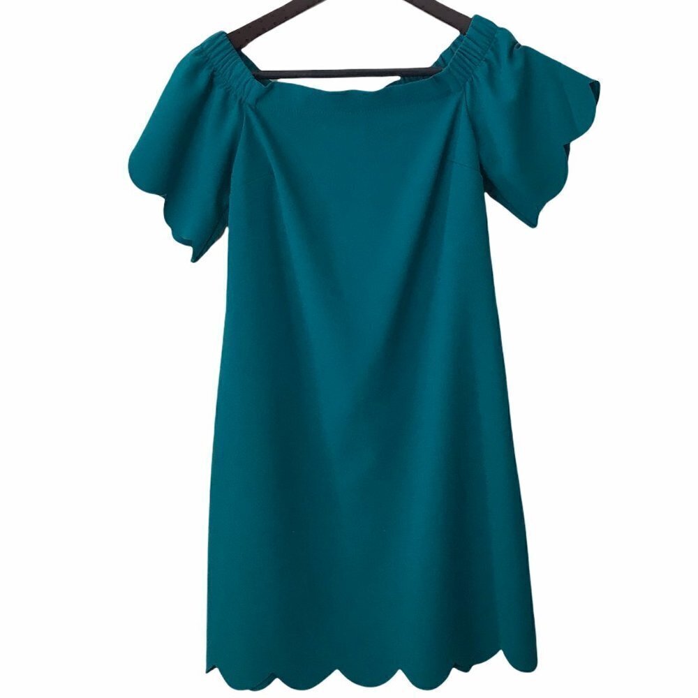 BANANA REPUBLIC - Scalloped Trim A Line Dress